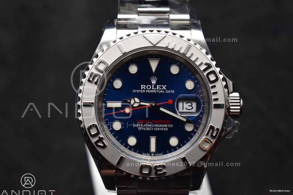 126622 VR Clean Steel Blue 1204 Yacht-Master SS HighPerformance on Best 904L 1:1 Dial Edition Bracelet 0225